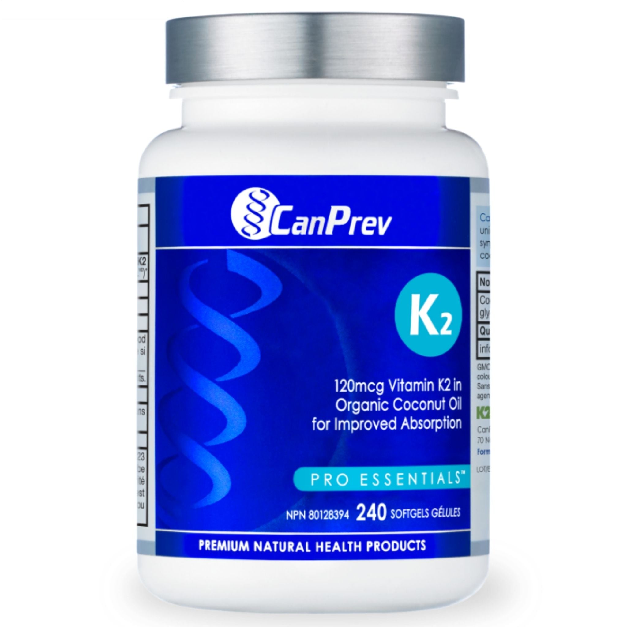 CanPrev K2 120mcg 240 Softgels - Nature's Source Inc