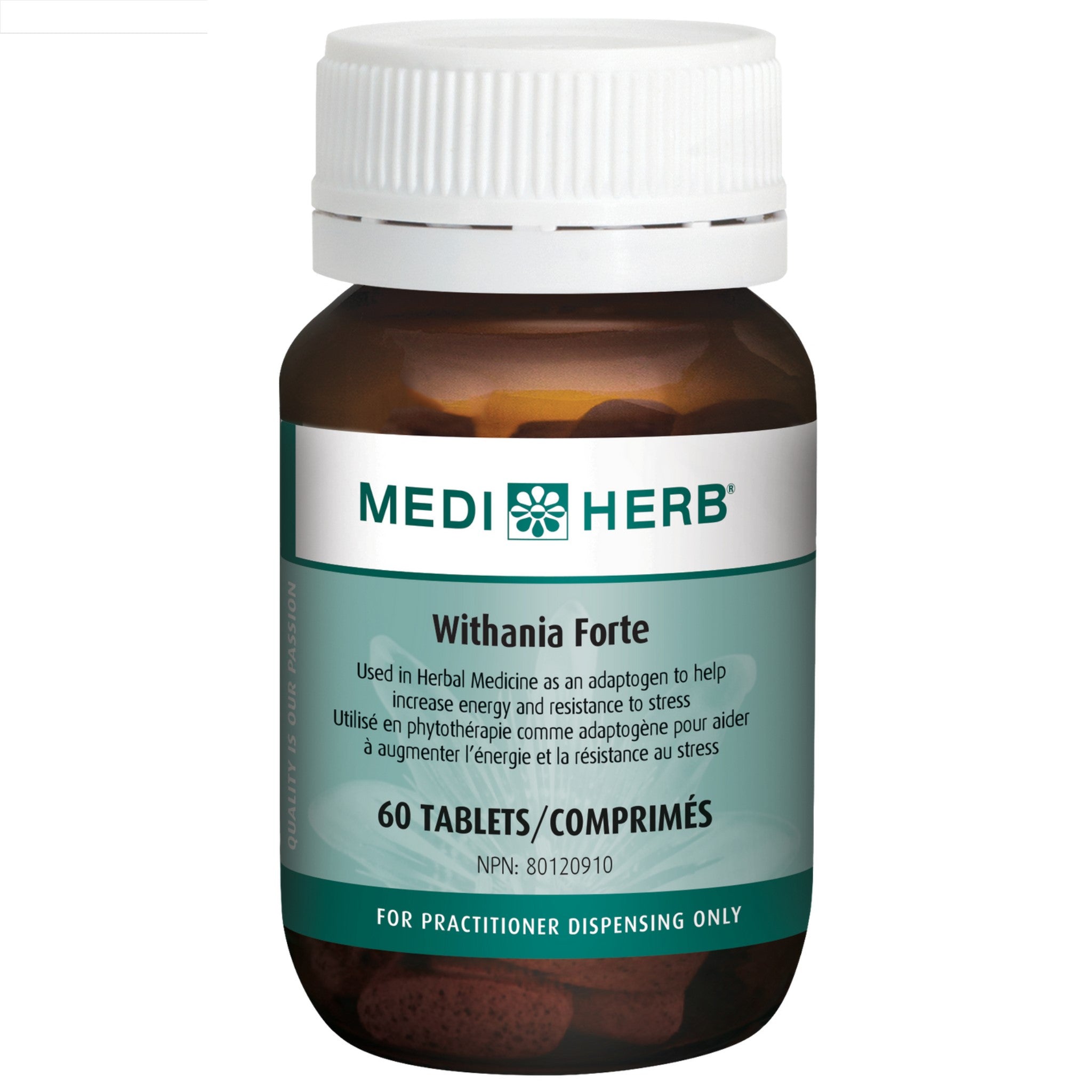 MediHerb Withania Forte 60 Tablets - Nature's Source Inc