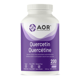 AOR Quercetin 500mg, 200 Capsules - Antioxidant and Bioflavonoid Supplement, Histamine Intolerance, Cardiovascular Health and , Enhanced Blood Circulation - Nature's Source Inc