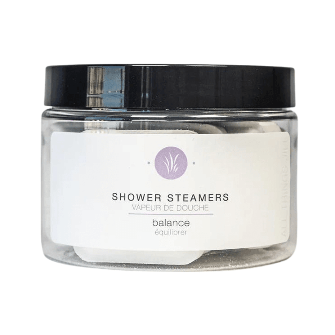 All Things Jill - Shower Steamers Balance 220g - Packed With Essential Oils of Lavender, Lemon, Lime, Geranium and Patchouli for One Long Shower