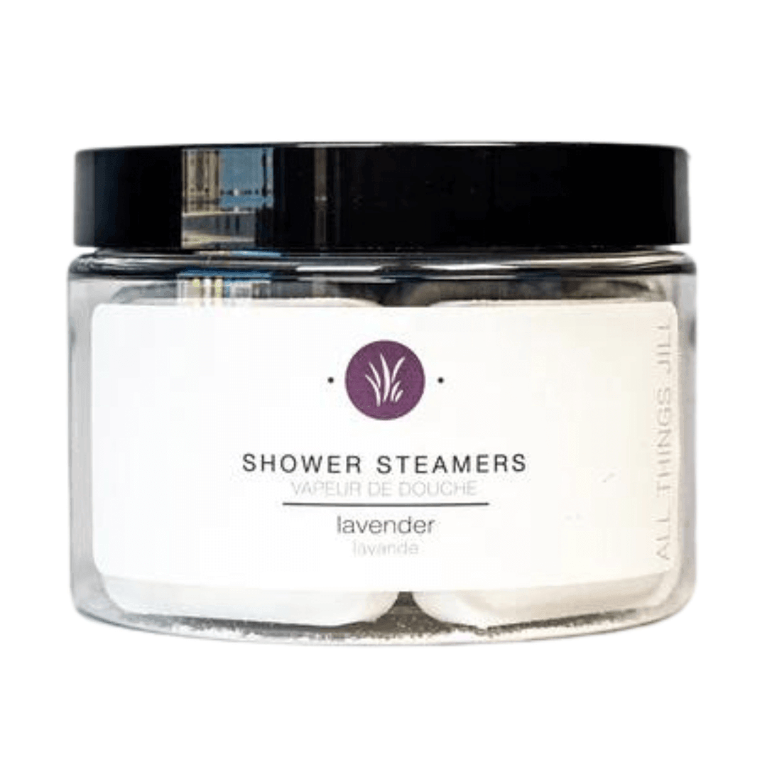 All Things Jill - Shower Steamers Lavender 220g - Pure Lavender Essential Oil Shower Steamer, Calming Bath Bomb, Gentle Aromatherapy Experience on Daily Shower