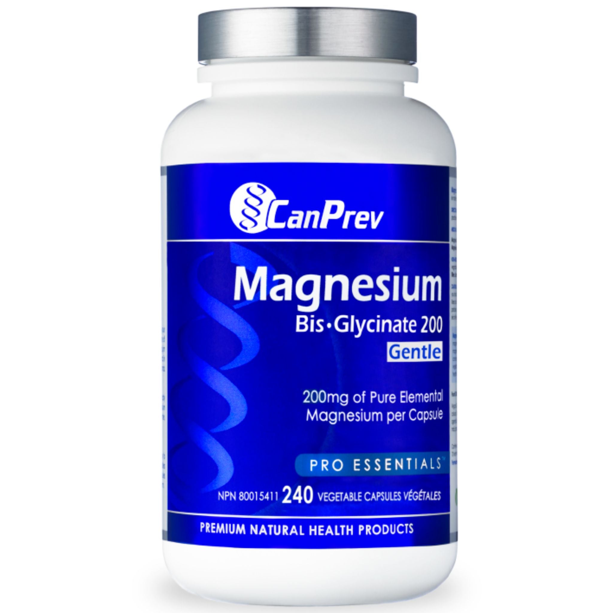 CanPrev Magnesium BisGlycinate 200 240 vcaps - Nature's Source Inc