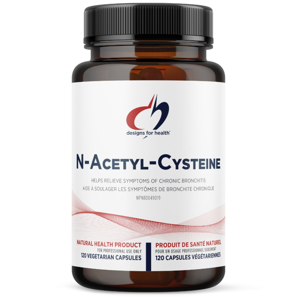 Designs for Health N Acetyl Cysteine 120 Vegan Capsules - Nature's Source Inc