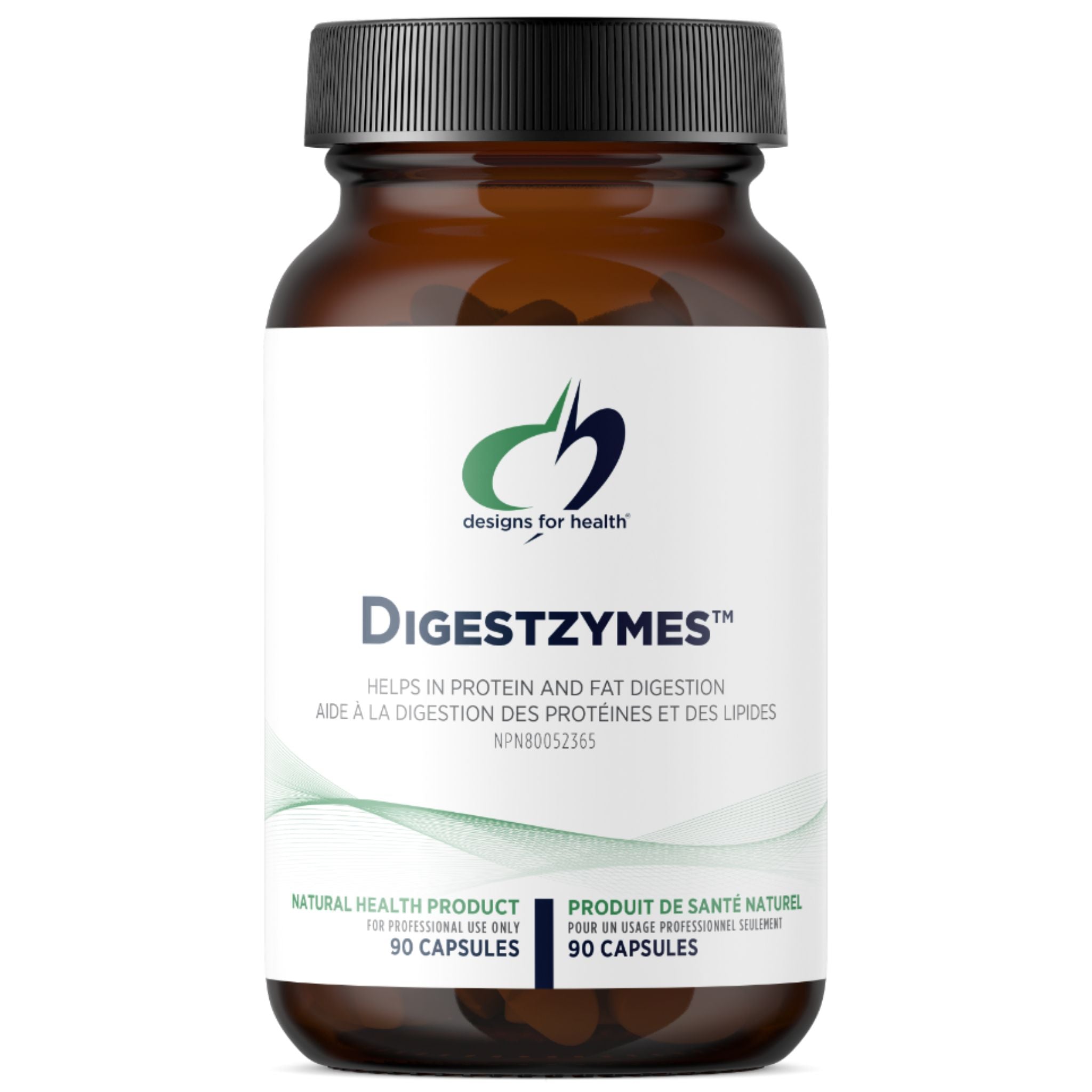 Designs for Health Digestzymes™ 90 Capsules - Digestive Enzymes With Betaine HCl Helps in Protein and Fat Digestion, Gas & Bloating Relief - Nature's Source Inc