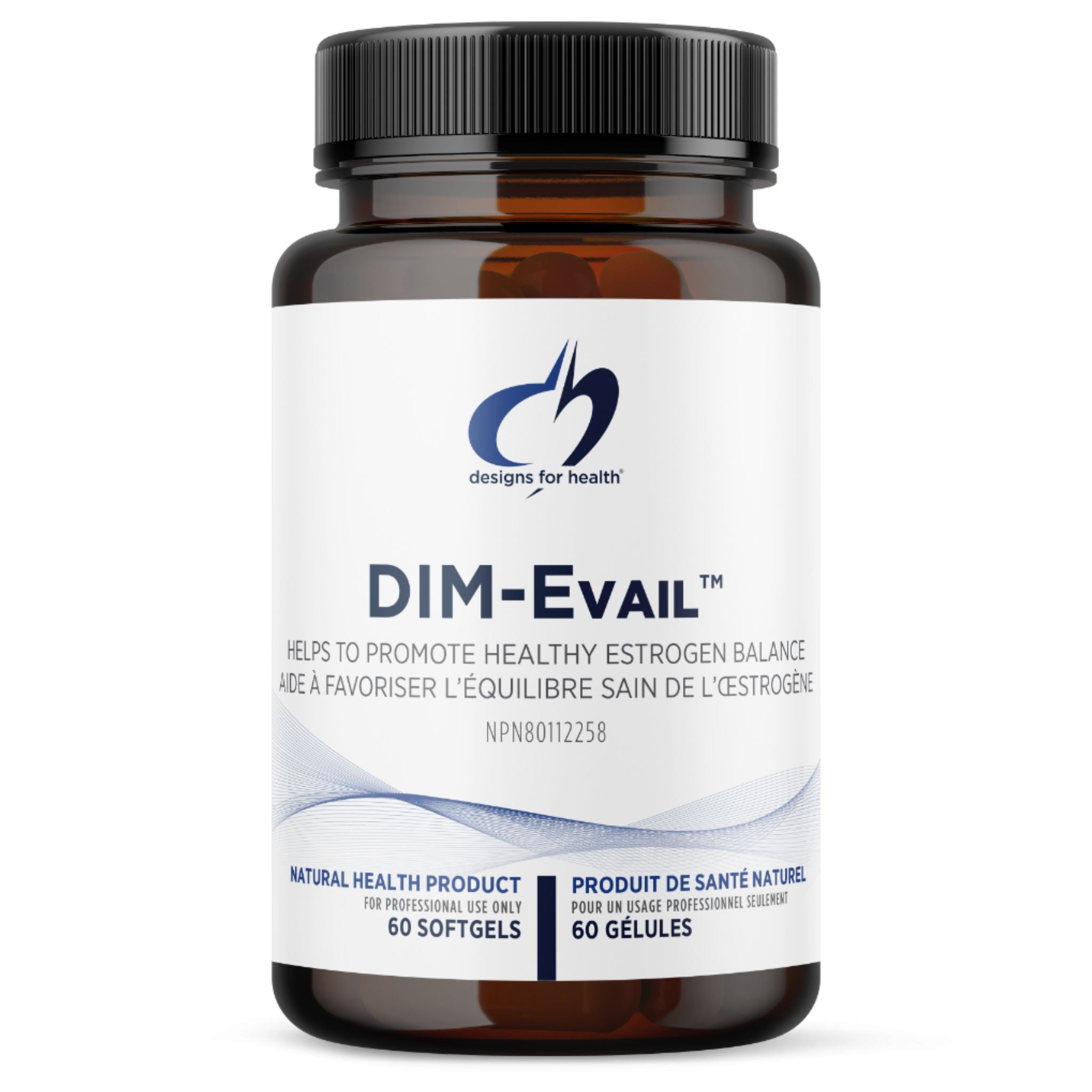 Designs for Health DIM - Evail™ 60 Softgels - An Antioxidants Helps Promote Healthy Estrogen Metabolism, Ensures Optimal Absorption, Promotes Inflammatory Responses - Nature's Source Inc