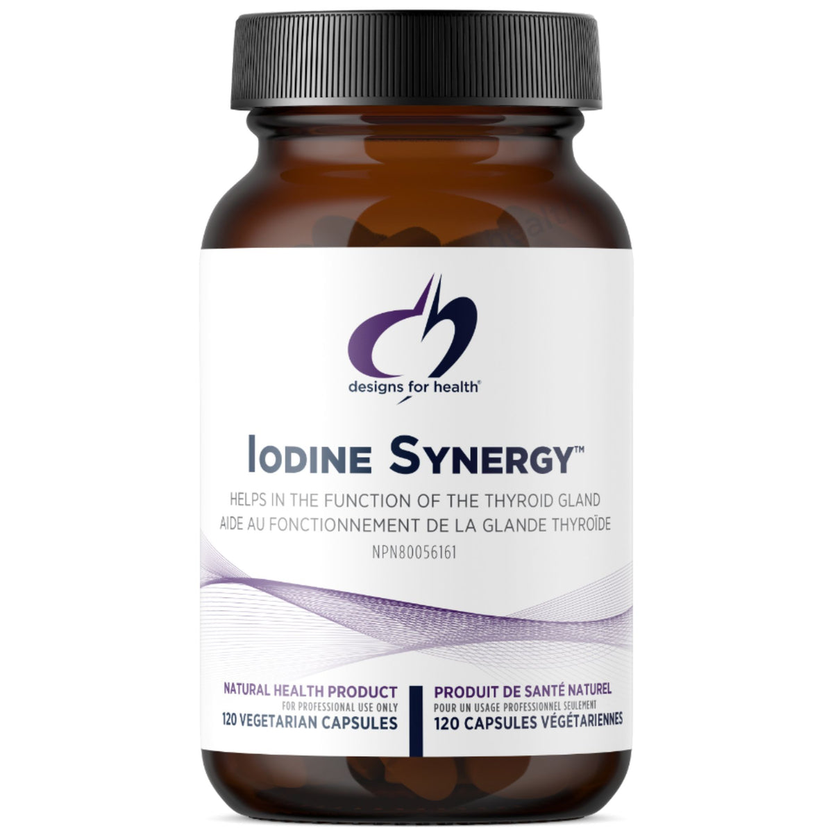 Designs for Health Iodine Synergy ™ 120 Capsules - Support Balanced Thyroid Hormone Production, Help Maintain Healthy Cortisol, Provide Antioxidant Protection, Features Selenium To Reduce Free Radicals Formed In Body - Nature's Source Inc