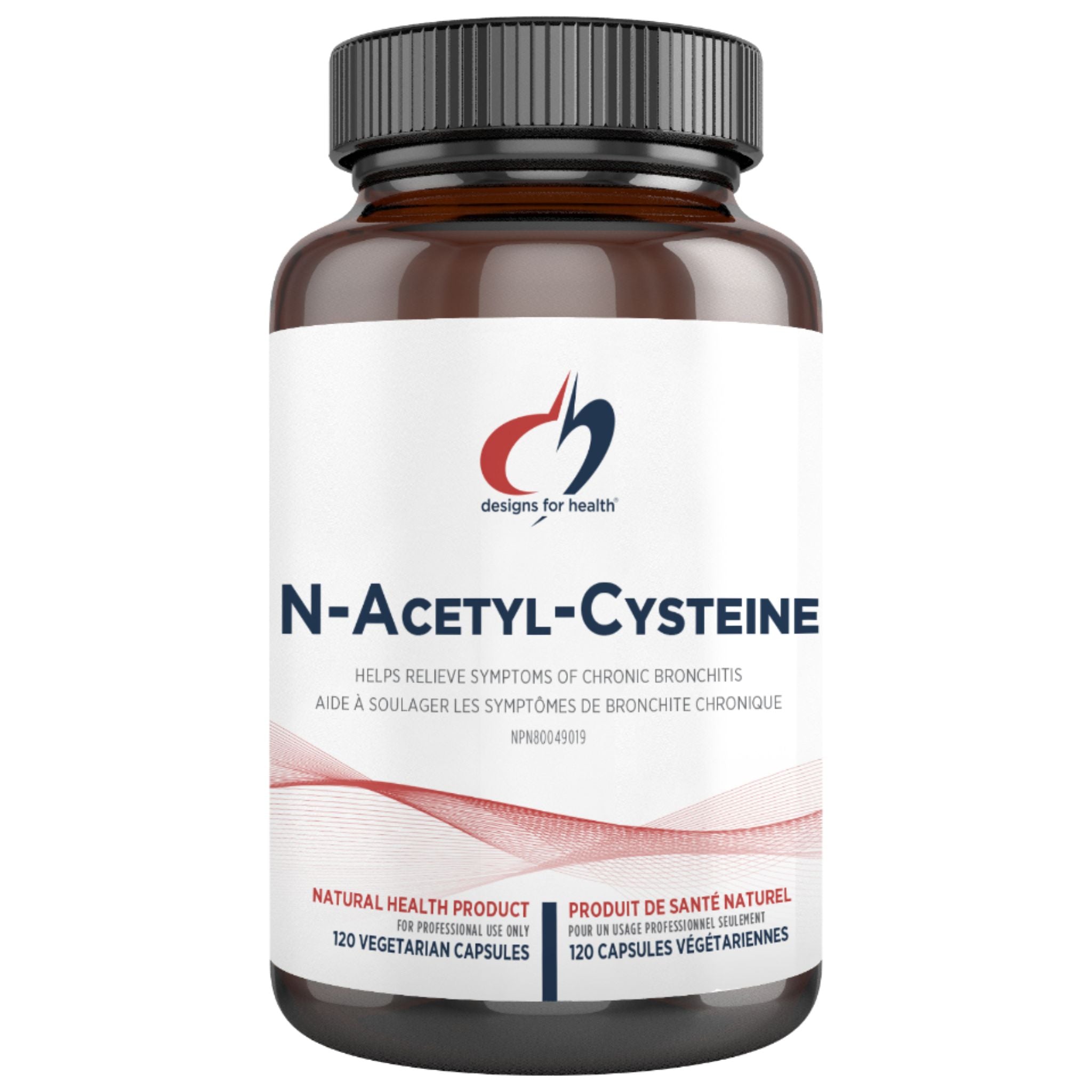 Designs for Health N - Acetyl - Cysteine 120 Capsules - Helps Promote Optimal Detoxification, Optimize Lung Health, Relieves Symptoms of Chronic Bronchitis, Protects Against Exposure To Heavy Metals - Nature's Source Inc