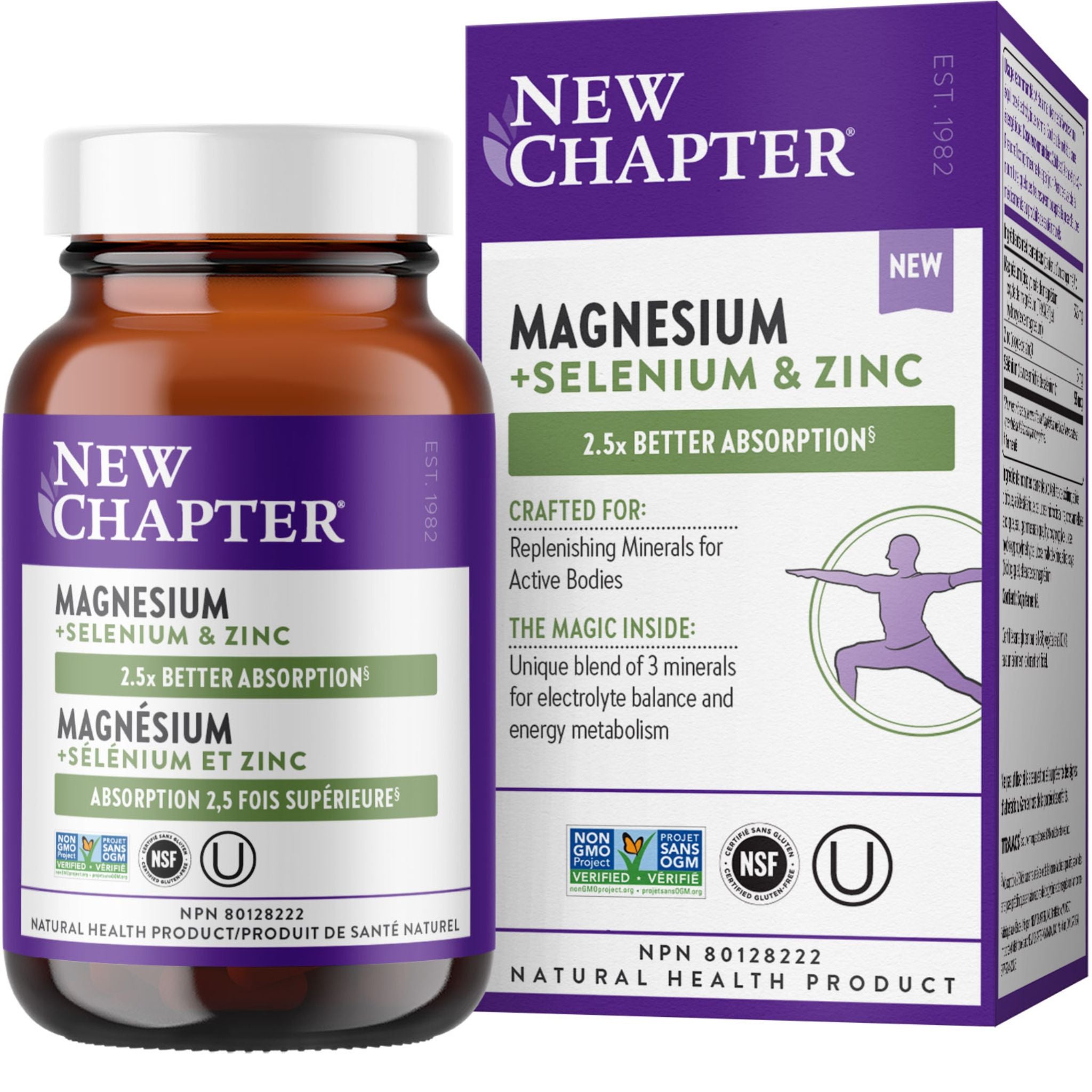 New Chapter Magnesium + Selenium & Zinc 30 Tablets - Nature's Source Inc