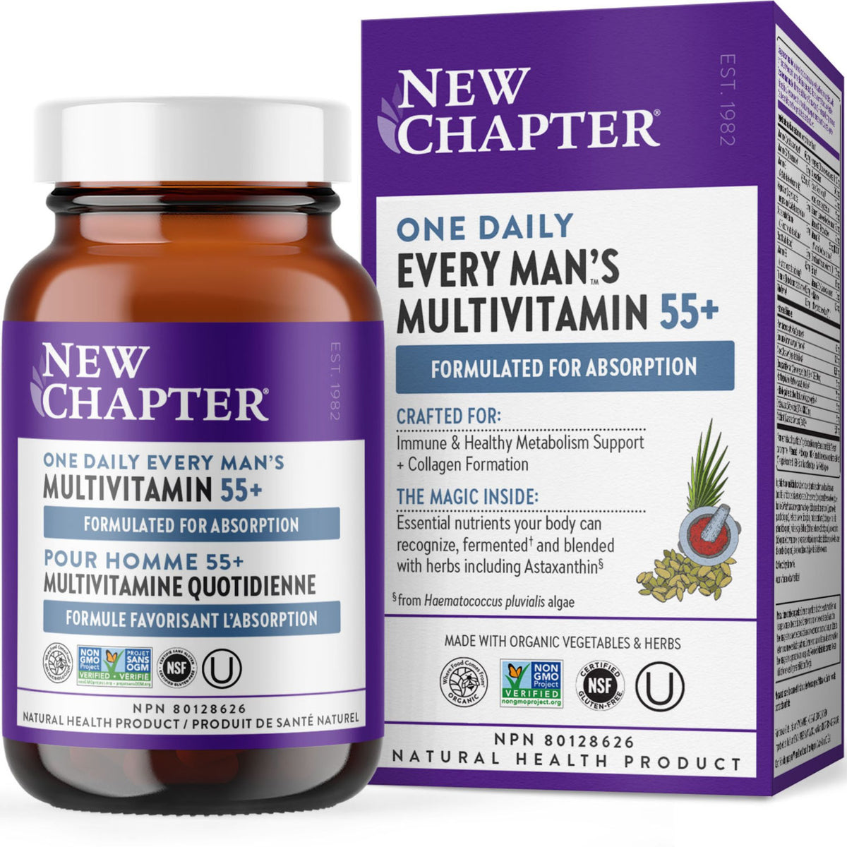 New Chapter Every Man's One Daily 55+ 60 Tablets - Nature's Source Inc