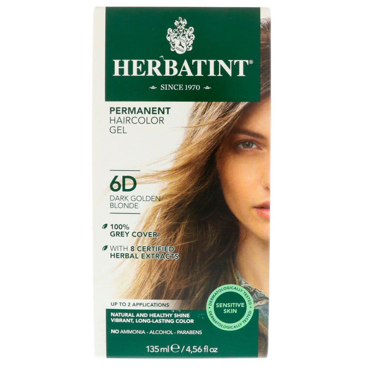 Herbatint 6d Dark Golden Blonde 135ml - Nature's Source Inc