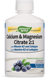 Nature's Way Calcium Magnesium with K2 Blueberry 500ml - Nature's Source Inc