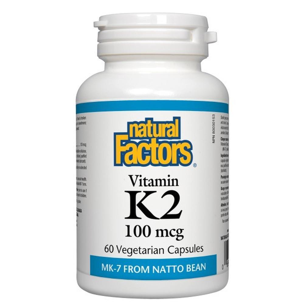 Natural Factors Vitamin K2 100 mcg 60vc