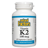 Natural Factors Vitamin K2 100 mcg 60vc - Nature's Source Inc