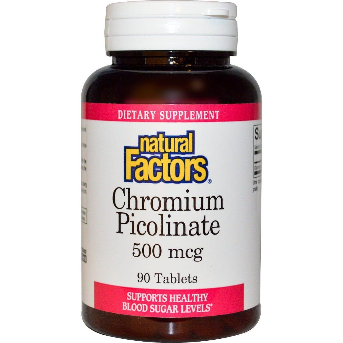 Natural Factors Chromium Picolinate 500 mg 90t
