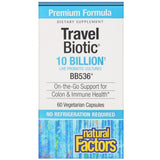 Natural Factors Travel Biotic BB536, 10 Billion 60 Vegan Capsules - Nature's Source Inc