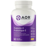 AOR Probiotic - 3, 600mg, 90 Vegan Capsules - Support Gut Health, Helps Growth of Beneficial Bacteria - Nature's Source Inc