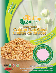 Gold Top Organics Whole Golden Flax Seed - 454g