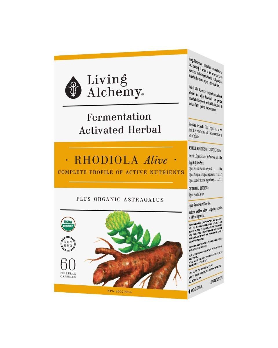 Living Alchemy Organic Rhodiola Alive 60 Capsules Online