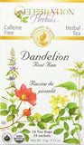 Celebration Herbals Organic Dandelion Root Raw Tea 24 bags - Nature's Source Inc