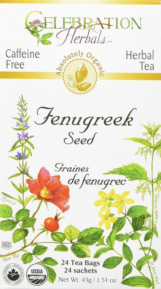 Celebration Herbals Organic Fenugreek Seed Tea 24 bags