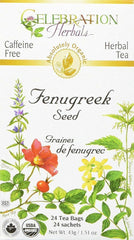 Celebration Herbals Organic Fenugreek Seed Tea 24 bags