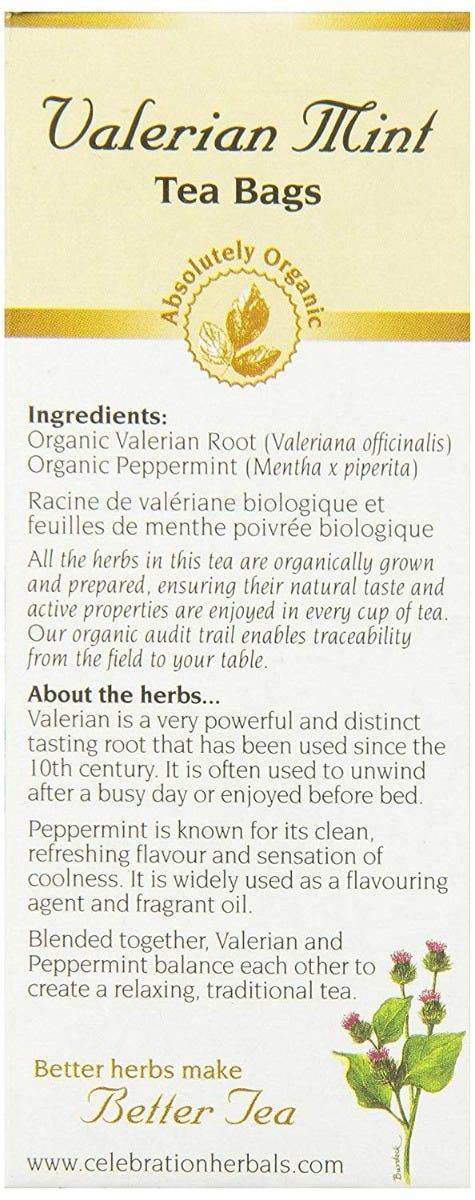 Celebration Herbals Organic Valerian Root Tea 24 bags - Nature's Source Inc
