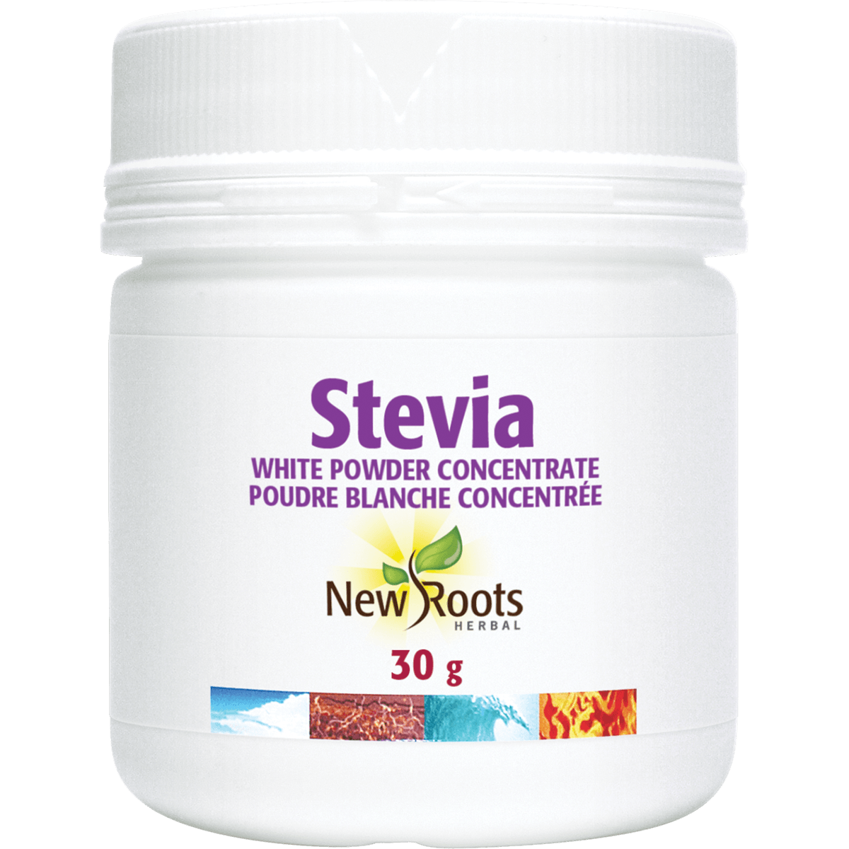 New Roots Herbal Stevia White Powder Concentrate - 30g