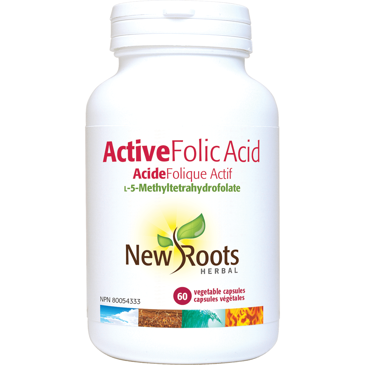 New Roots Active Folic Acid 60C