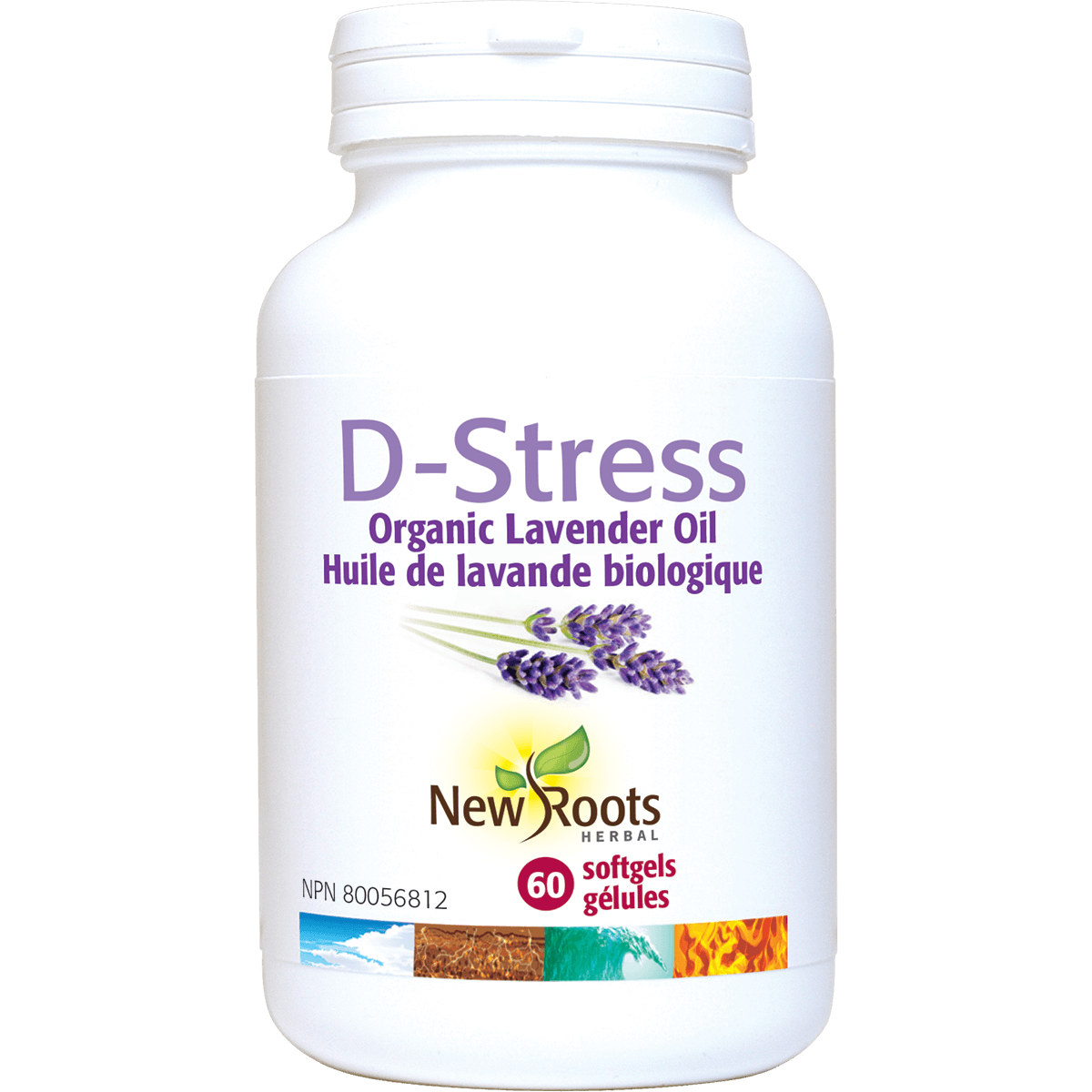 New Roots Herbal D-Stress - 60 Softgels