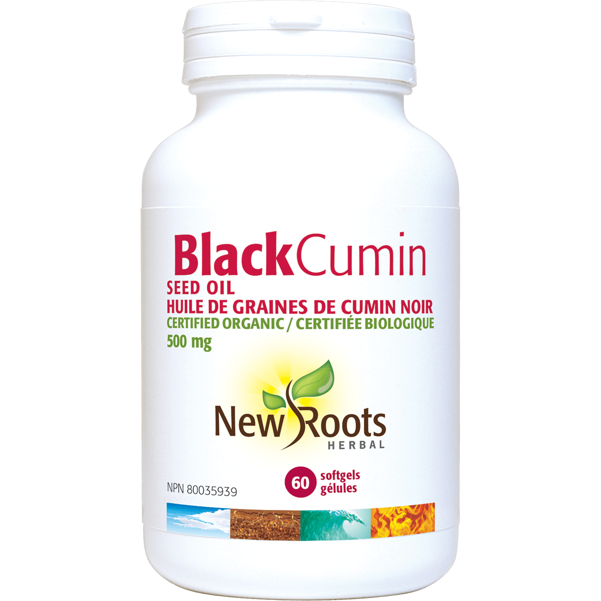 New Roots Black Cumin Seed Oil 500 Mg 60Sg