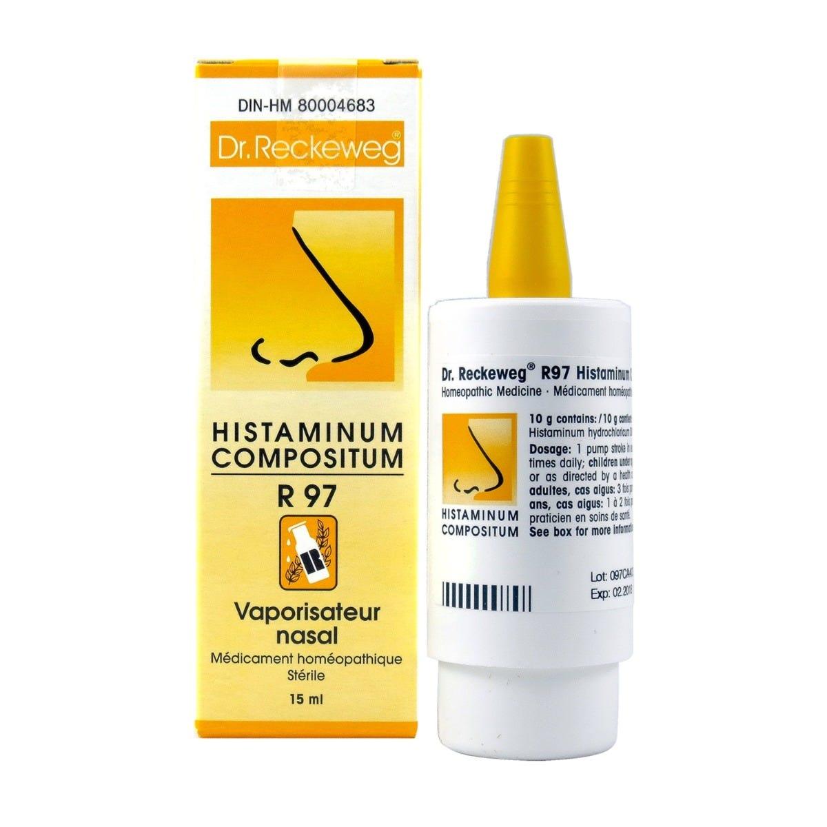 Dr. Reckeweg R97 Histaminum Comp. (spray) 15 ml - Nature's Source Inc