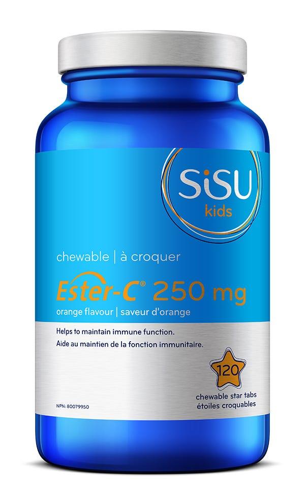 Sisu Orange Kids Ester-C 250mg 120 Chewable Tablets