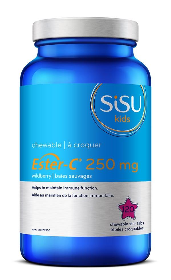 Sisu Wildberry Kids Ester-C 250mg 120 Chewable Tablets