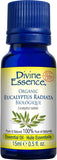 Divine Essence Organic Eucalyptus Radiata Essential Oil - 15ml - Nature's Source Inc