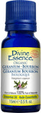 Divine Essence Organic Geranium Bourbon Essential Oil - 15ml - Nature's Source Inc