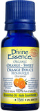 Divine Essence Organic Sweet Orange Essential Oil - 15ml - Nature's Source Inc