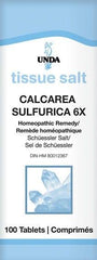 Thumbnail image of product with text UNDA Calcarea Sulfurica 6X Salt 100t