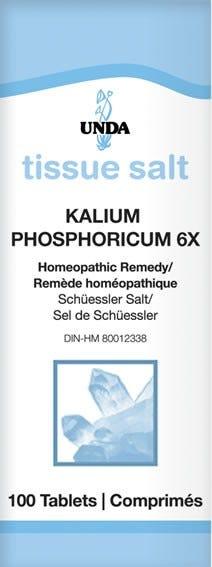 Thumbnail image of product with text UNDA Kalium Phosphoricum 6X Salt 100t