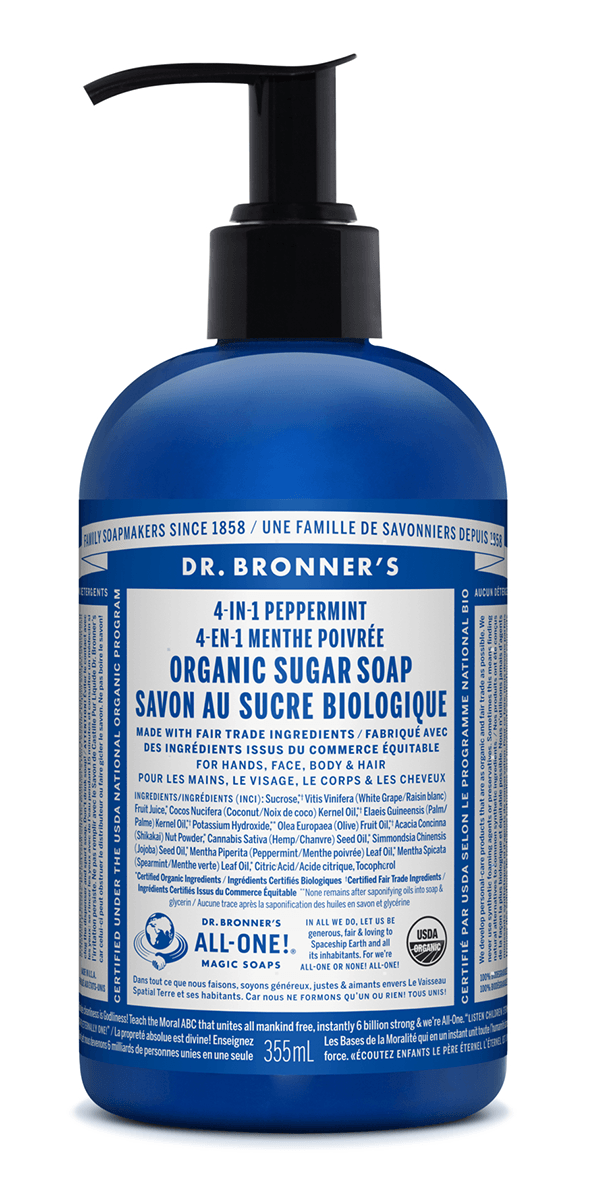 Dr. Bronner's Hand Pure Castile Soap Spearmint 356 ml