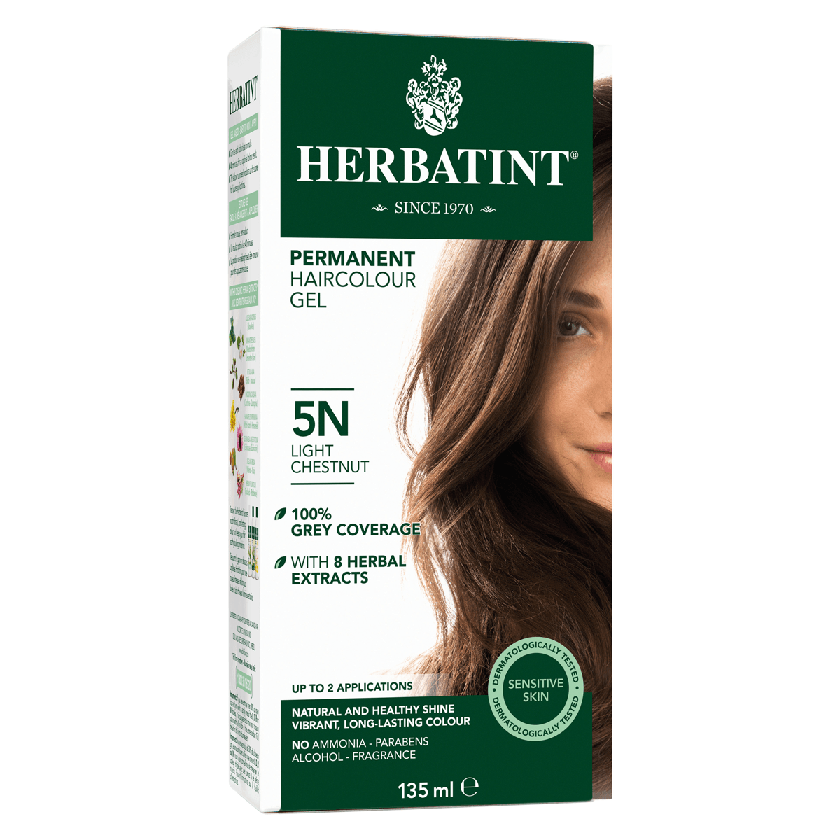 Herbatint 5N Light Chestnut Hair Colour Gel, 135ml Online