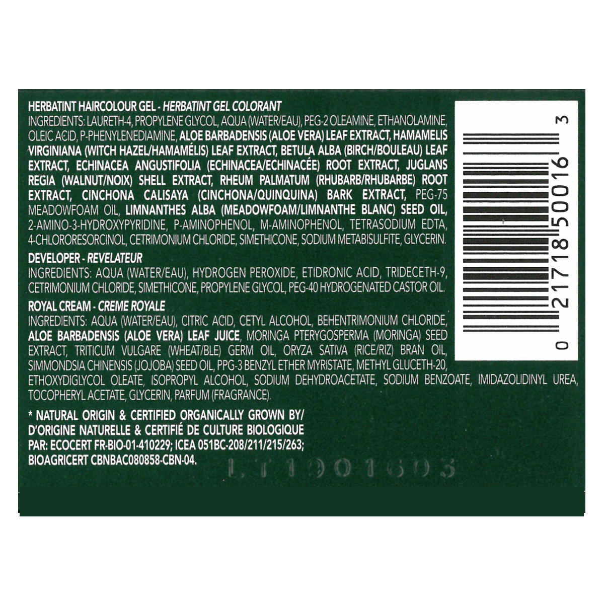 Additional Image of product label with text Herbatint M 4 Mahogany Chestnut 135ml