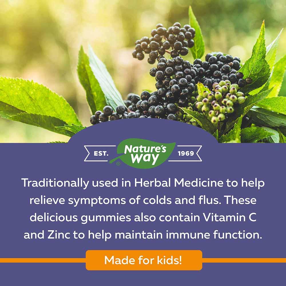 Nature's Way Sambucus Elderberry Kids 60 Gummies