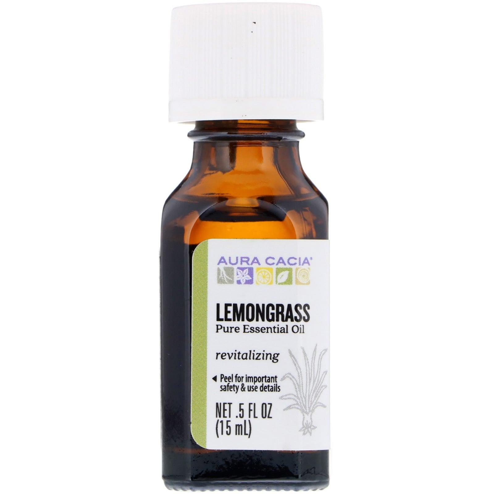 Aura Cacia Organic Lemongrass Essential Oil 7.4 ml