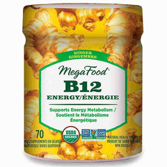 MegaFood B12 Energy Ginger Gummies 70 Capsules Online