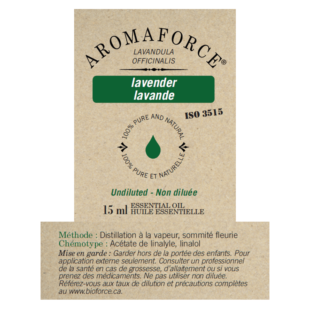 Aromaforce Lavender Essential Oil Undiluted 15ml