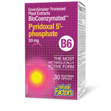 Natural Factors BioCoenzymated Pyridoxal 5 Phosphate 50 mg 30 vcaps - Nature's Source Inc