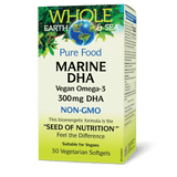Natural Factors Whole Earth & Sea Marine Algae - 3 Vegan Omega - 3 360 mg EPA & DHA 24 Veg - Softgelsls - Nature's Source Inc