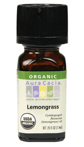 Image showing product of Aura Cacia Organic Lemongrass Essential Oil 7.4 ml