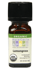 Image showing product of Aura Cacia Organic Lemongrass Essential Oil 7.4 ml