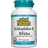Natural Factors Acidophilus & Bifidus 5 Billion 90c - Nature's Source Inc